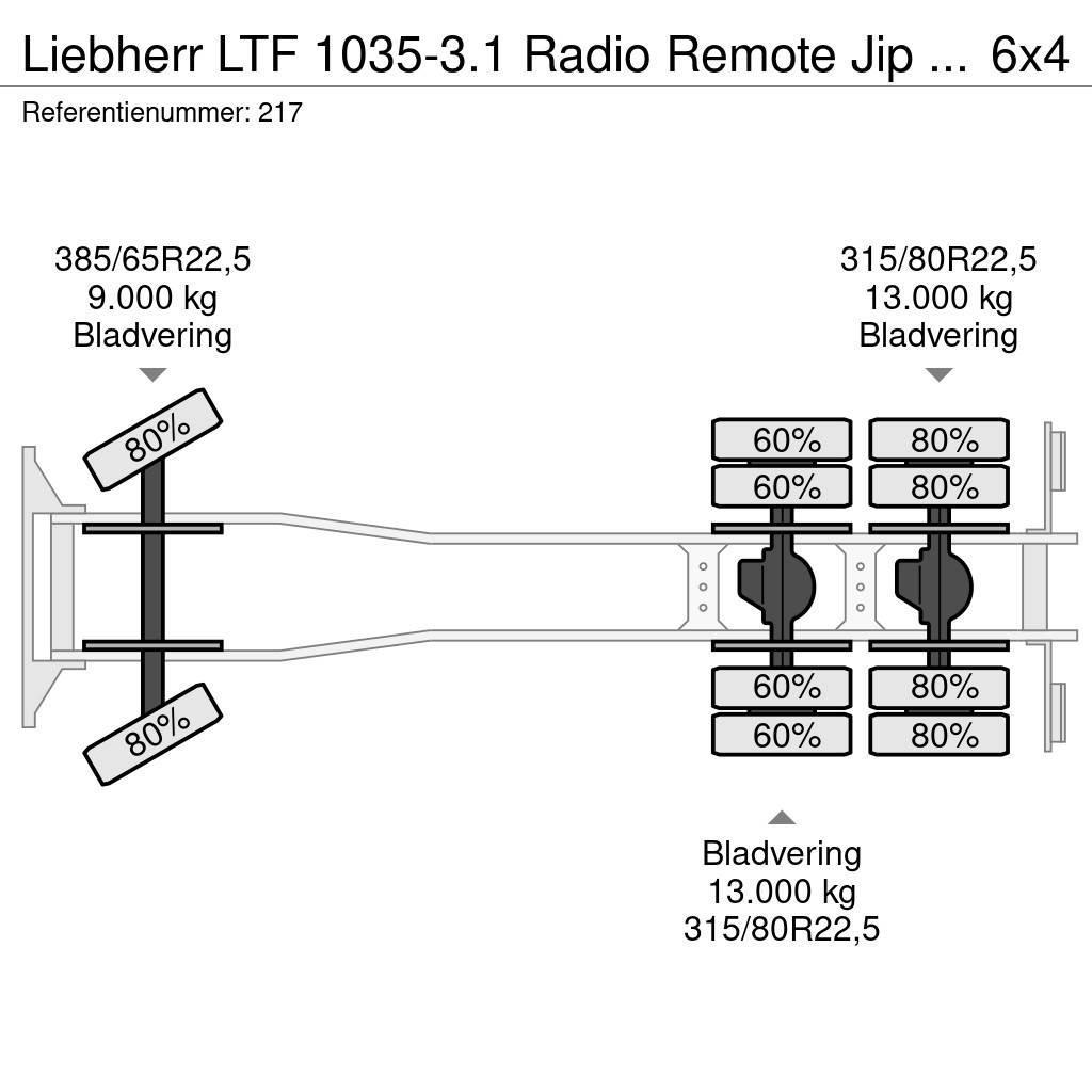 Liebherr LTF 1035-3.1 Radio Remote Jip Scania P360 6x4 Euro Polovne dizalice za sve terene
