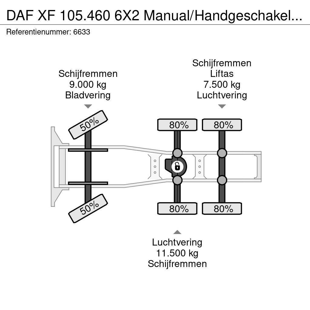 DAF XF 105.460 6X2 Manual/Handgeschakeld 25 ton NCH Sy Tegljači