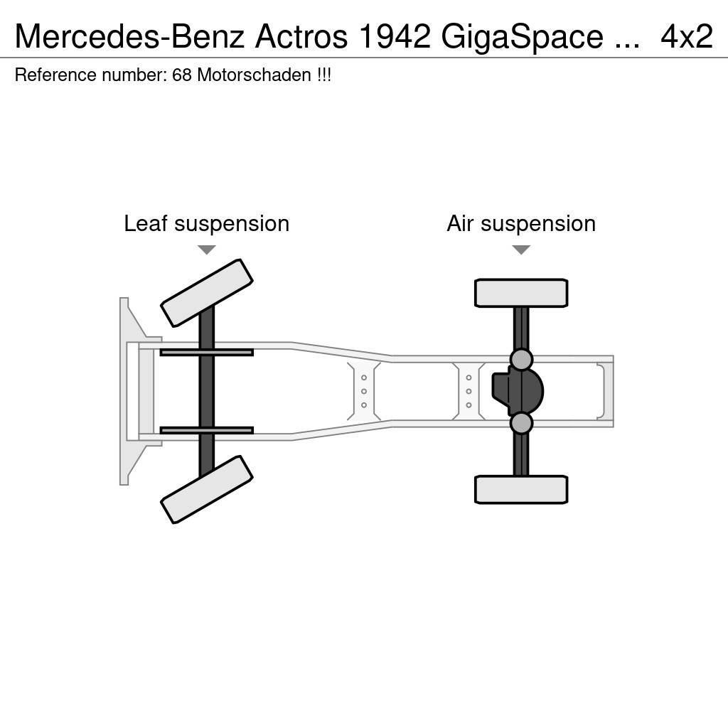 Mercedes-Benz Actros 1942 GigaSpace / Motorschaden !!! Tractor Units