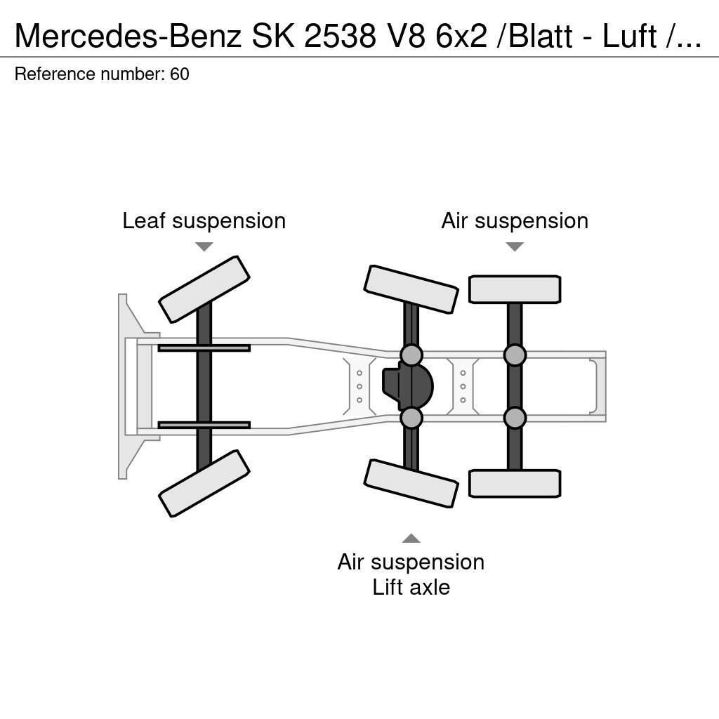 Mercedes-Benz SK 2538 V8 6x2 /Blatt - Luft / Lenk / Liftachse Tractor Units