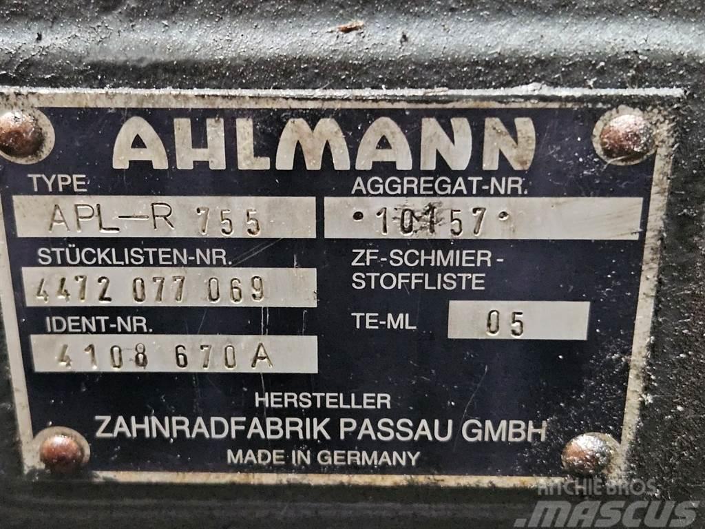 Ahlmann AZ14-4108670A-ZF APL-R755-Axle/Achse/As Axles