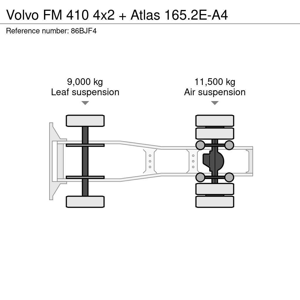 Volvo FM 410 4x2 + Atlas 165.2E-A4 Tractor Units