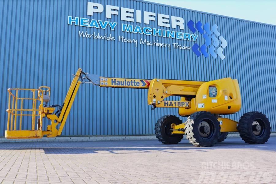 Haulotte HA18PXNT Diesel, 4x4x4 Drive, 18m Working Height, Articulated boom lifts