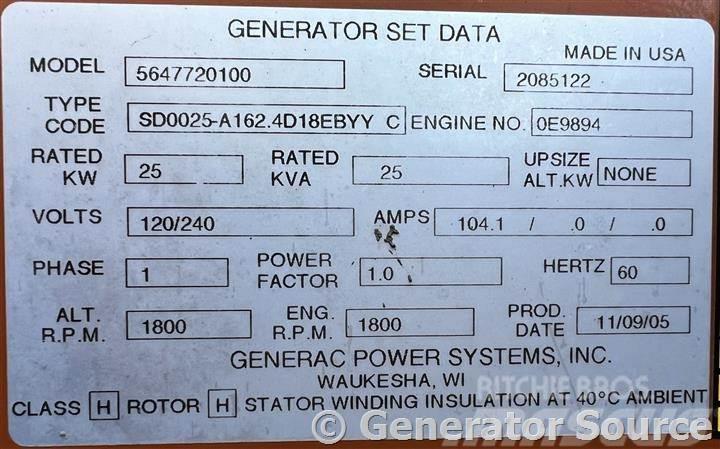 Generac 25 kW - JUST ARRIVED Dizel generatori