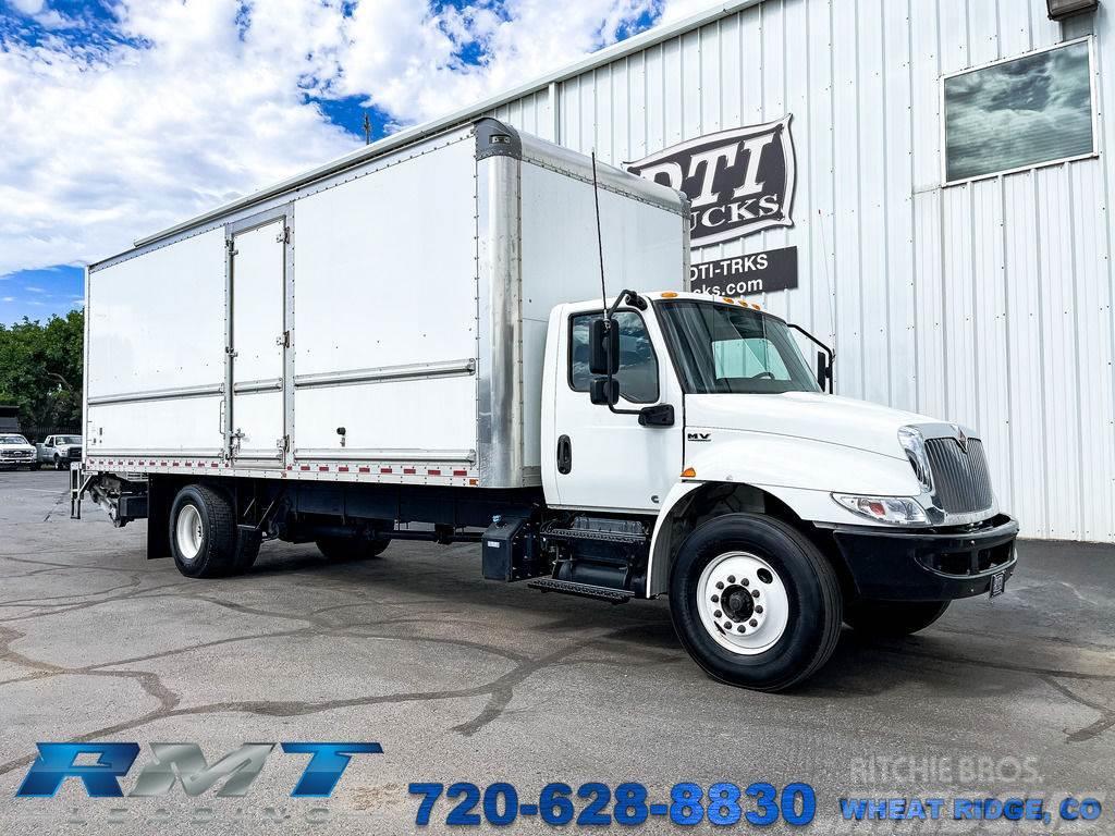 International MV607 26' Box Truck, Lift Gate & Ramp Sanduk kamioni