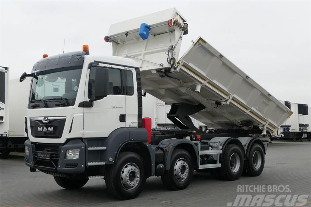 MAN TGS 35.420 / 8x4 / WYWROTKA / HYDROBURTA / MEILLER Kiperi kamioni