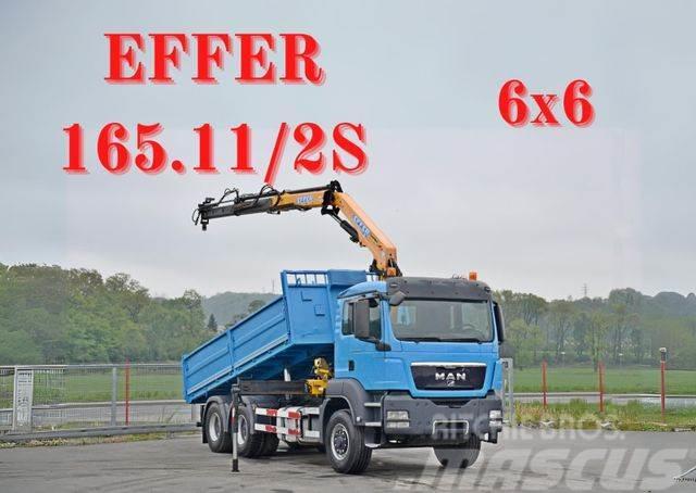 MAN TGS 26.360 Kipper 5,50m*EFFER 165.11/2S+FUNK*6x6 Crane trucks