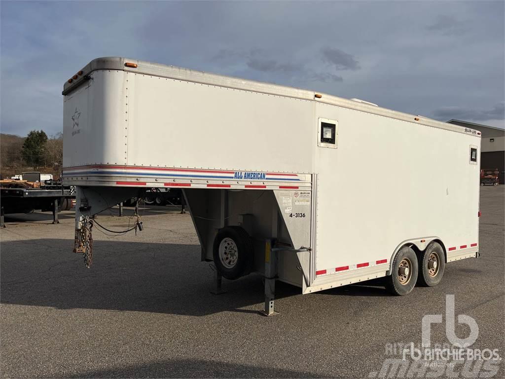  ALUM-LINE 24.5 ft T/A Gooseneck Vehicle transport trailers