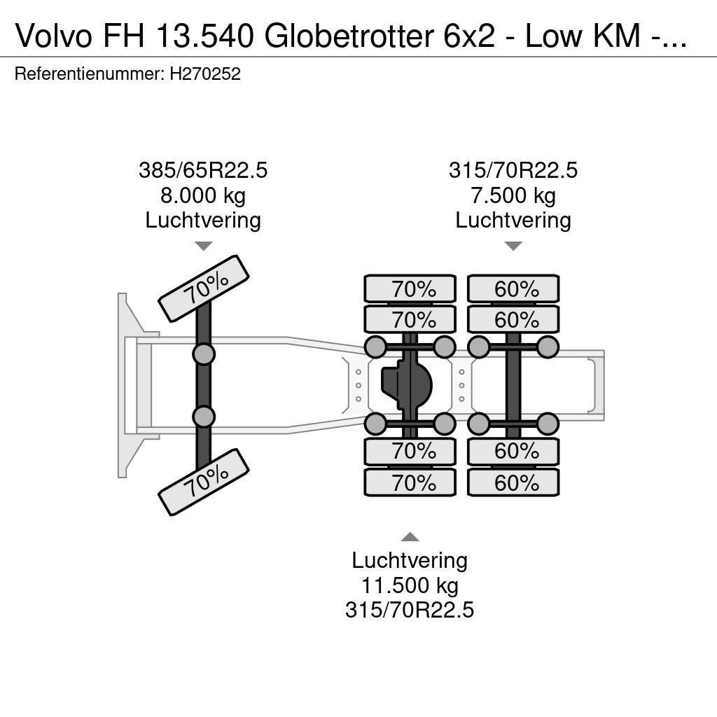 Volvo FH 13.540 Globetrotter 6x2 - Low KM - Retarder - L Tractor Units