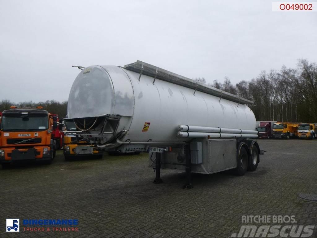 Magyar Oil tank inox 20 m3 / 11 comp + pump/counter Tanker semi-trailers
