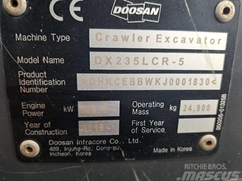 Doosan DX 235 LCR-5 Crawler excavators