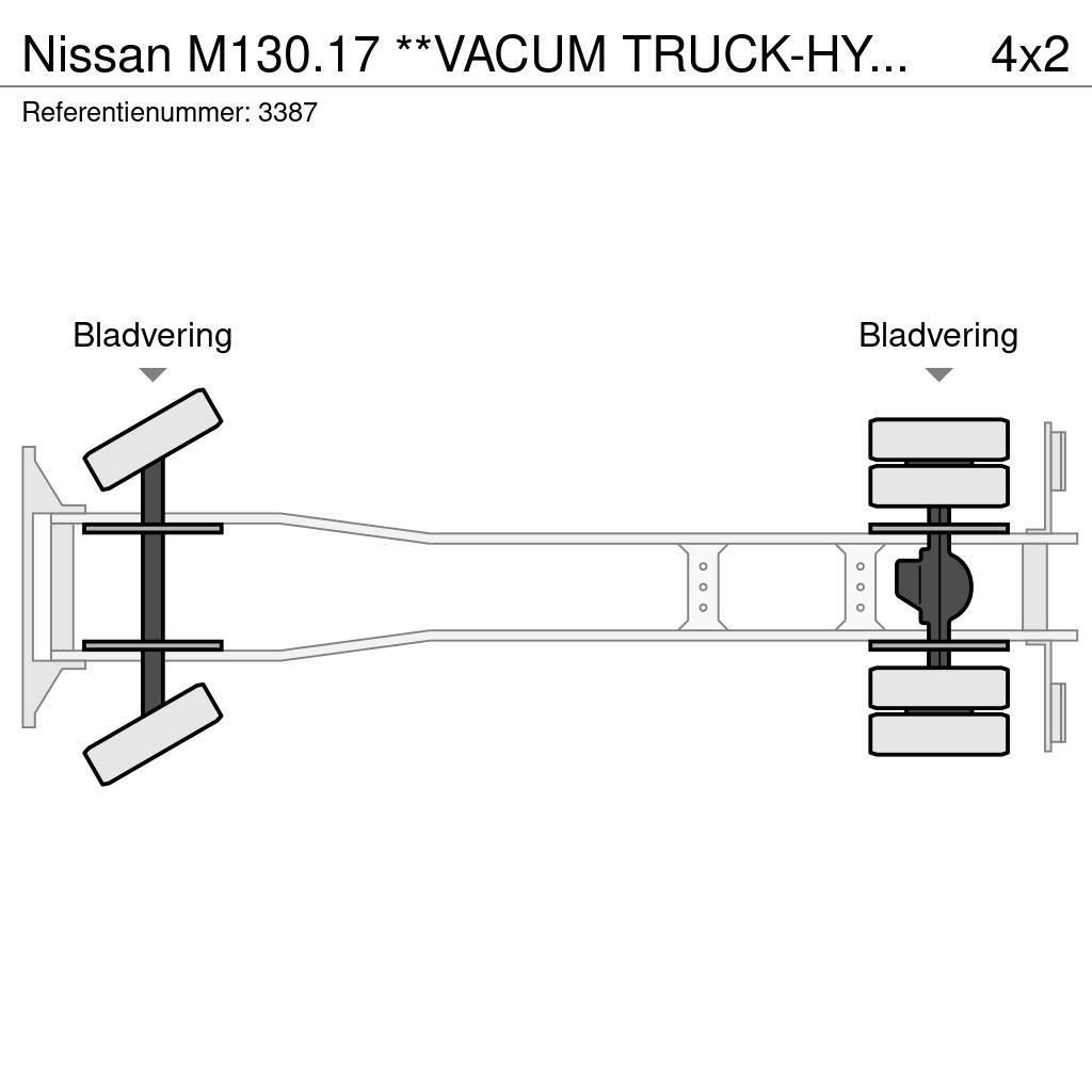 Nissan M130.17 **VACUM TRUCK-HYDROCUREUR-BELGIAN TRUCK** Combi / vacuum trucks