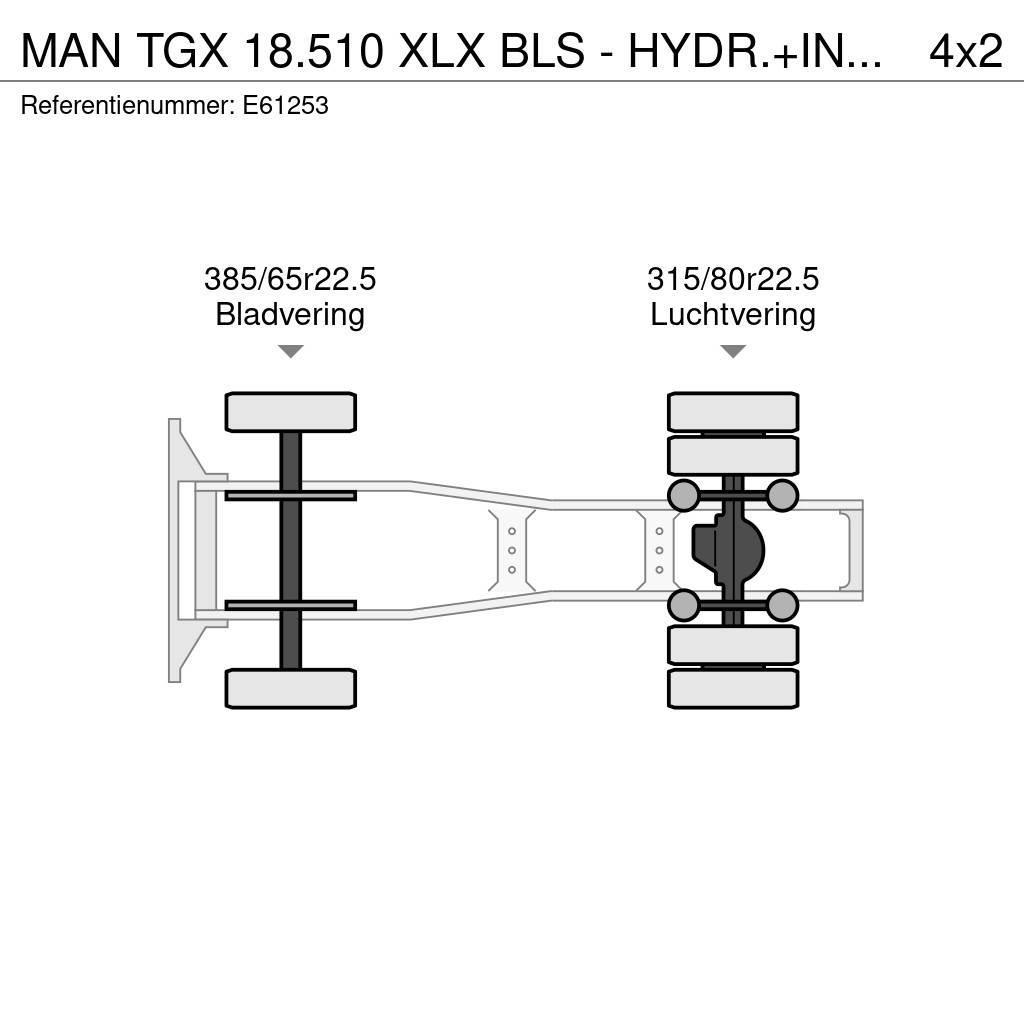 MAN TGX 18.510 XLX BLS - HYDR.+INTARDER Tractor Units