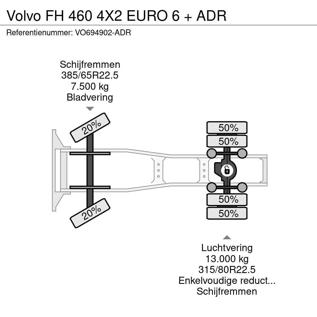 Volvo FH 460 4X2 EURO 6 + ADR Tractor Units