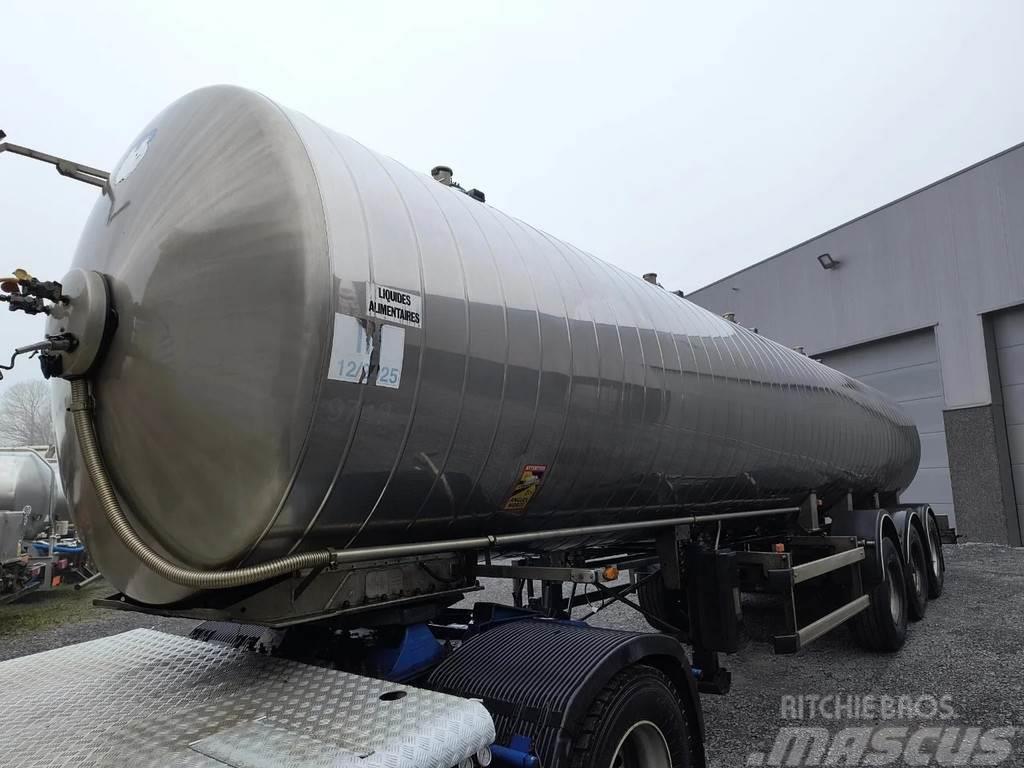 Maisonneuve 3 ESSIEUX CITERNE INOX ISOLEE  - 4 COMPARTIMENTS ( Tanker semi-trailers