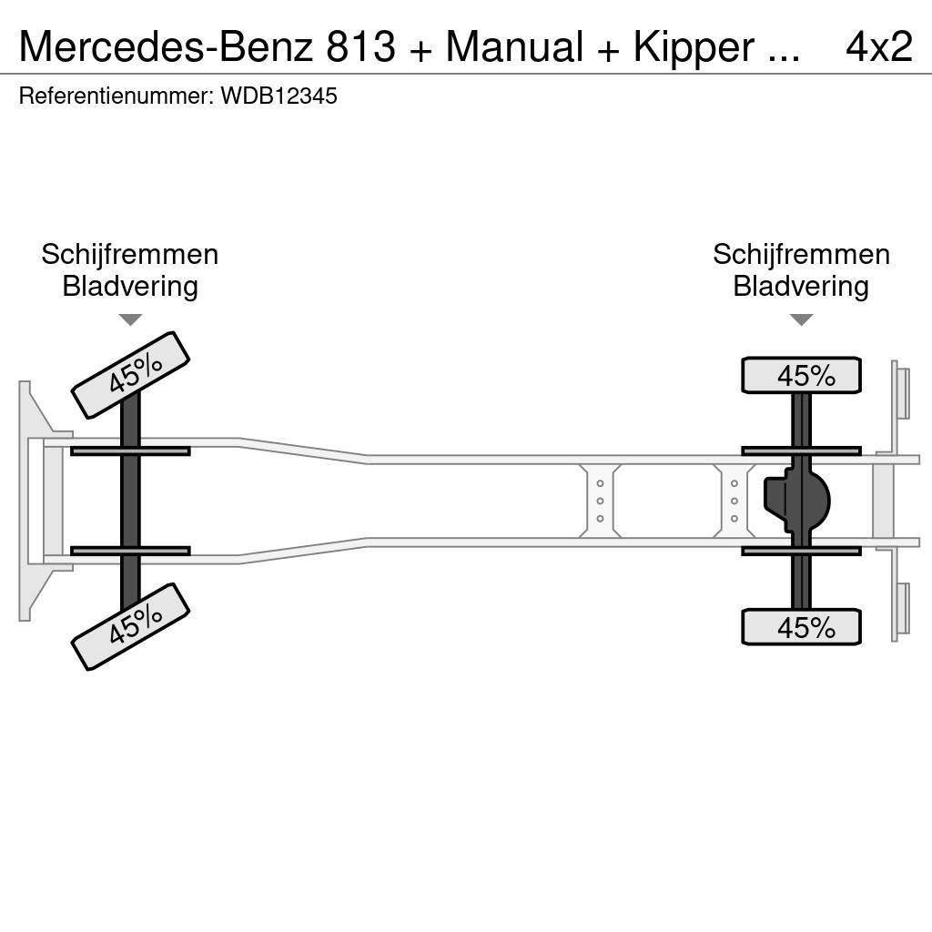 Mercedes-Benz 813 + Manual + Kipper + 4x4 Tipper trucks