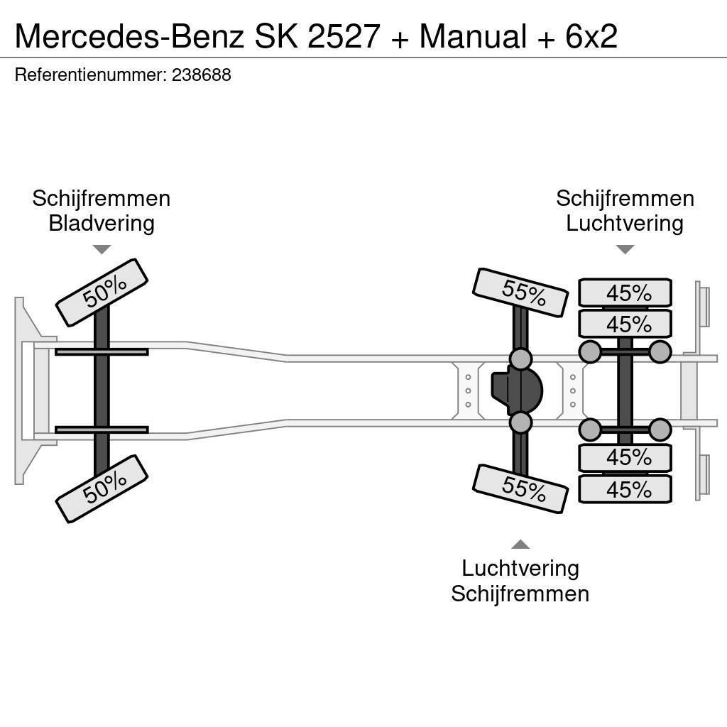 Mercedes-Benz SK 2527 + Manual + 6x2 Chassis Cab trucks