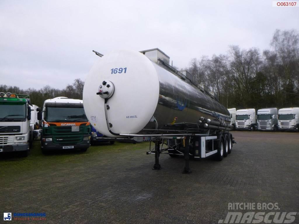 Maisonneuve Chemical tank inox L4BH 29.8 m3 /  1 comp Tanker semi-trailers