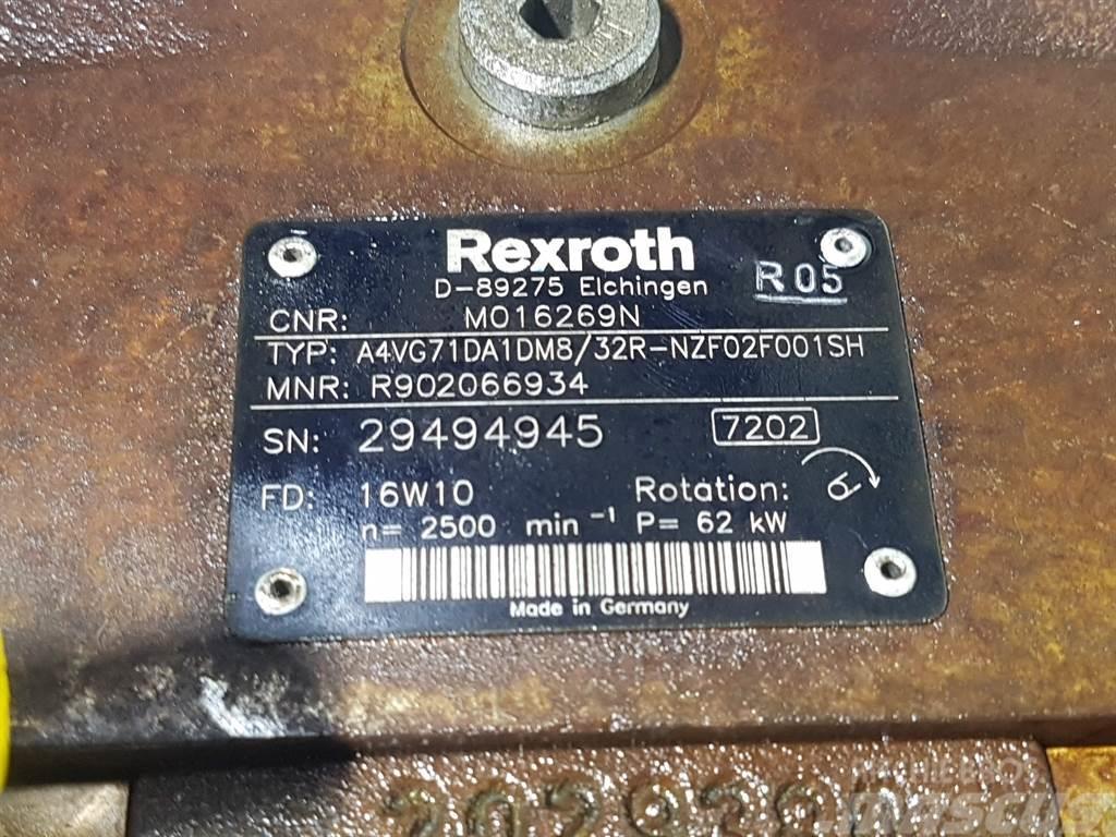 Rexroth A4VG71DA1DM8/32R-R902066934-Drive pump/Fahrpumpe Hydraulics