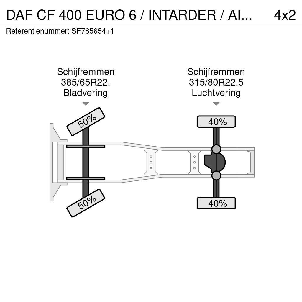 DAF CF 400 EURO 6 / INTARDER / AIRCO Tractor Units
