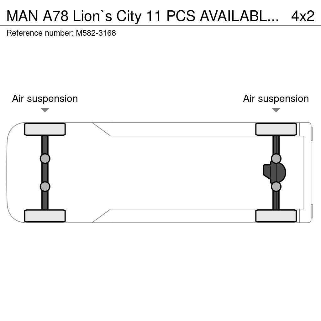 MAN A78 Lion`s City 11 PCS AVAILABLE / EURO EEV / 30 S City buses