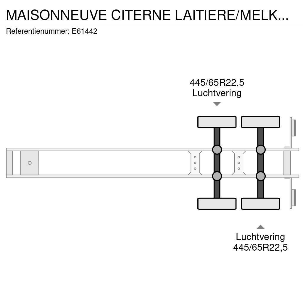 Maisonneuve CITERNE LAITIERE/MELK/MILK 26000L Tanker semi-trailers