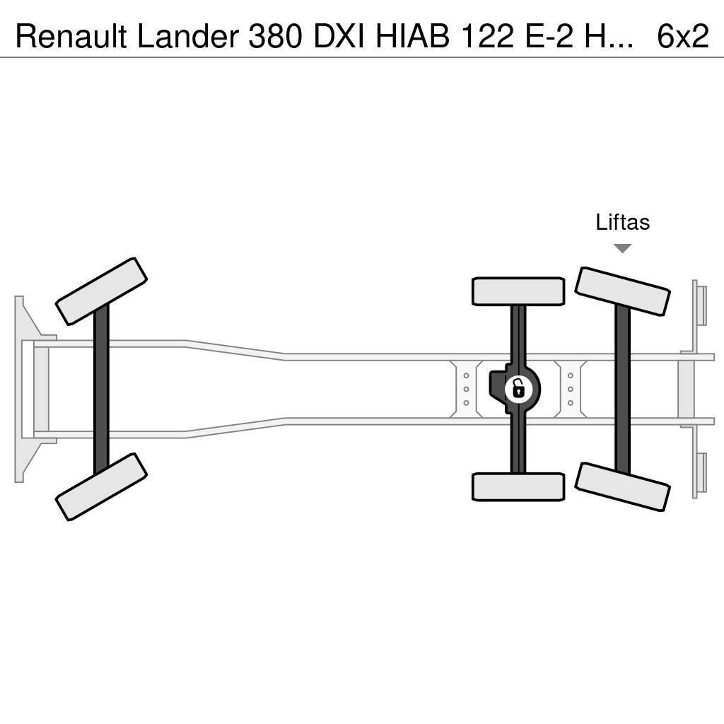 Renault Lander 380 DXI HIAB 122 E-2 HiDuo - REMOTE CONTROL All terrain cranes