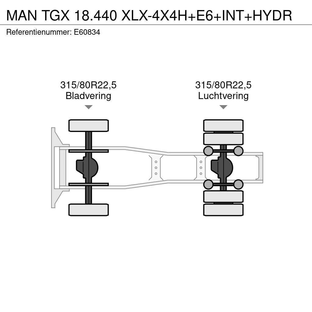 MAN TGX 18.440 XLX-4X4H+E6+INT+HYDR Tractor Units