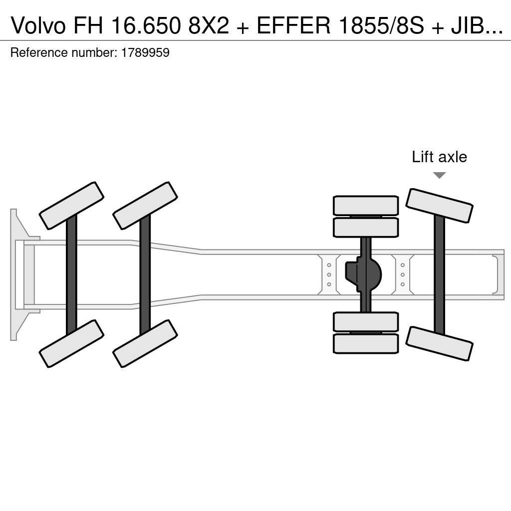 Volvo FH 16.650 8X2 + EFFER 1855/8S + JIB 6S HEAVY DUTY Tractor Units