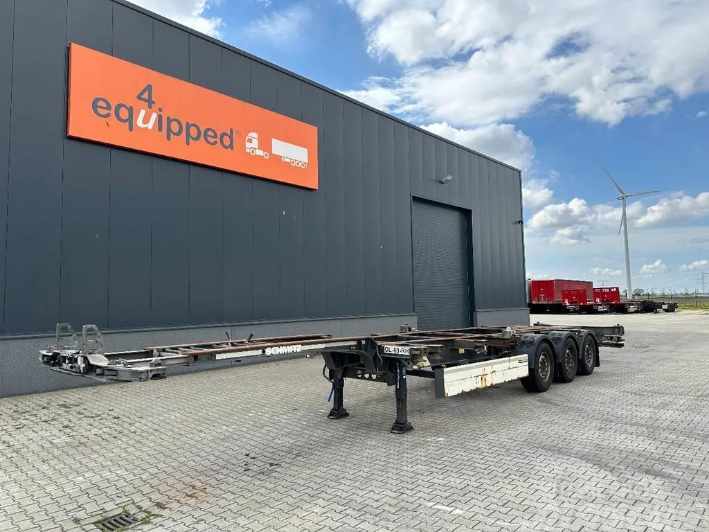 Schmitz Cargobull 45FT HC, discbrakes, liftaxle, extendable front+ r Containerframe semi-trailers