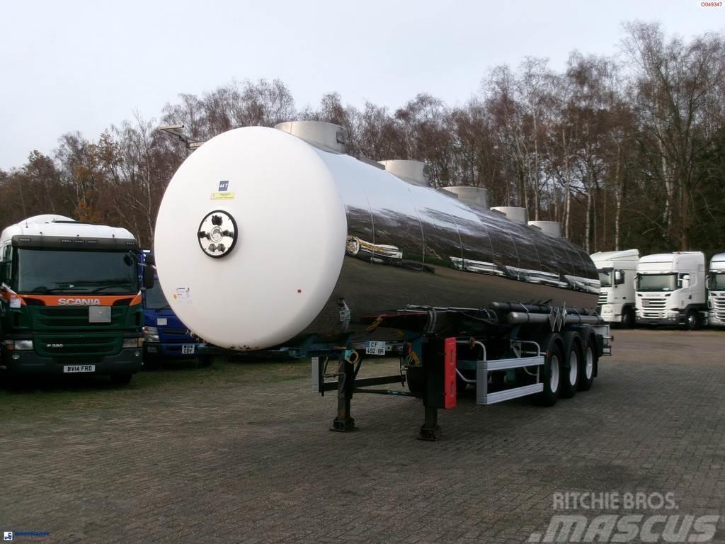 Magyar Chemical tank inox L4BH 32.5 m3 / 1 comp Tanker semi-trailers