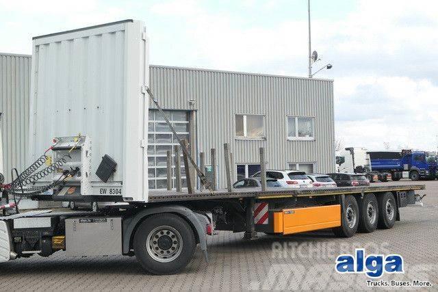 Krone SD, Pritsche, Multi-Lock-Rahmen, BPW, Rungen Low loader-semi-trailers