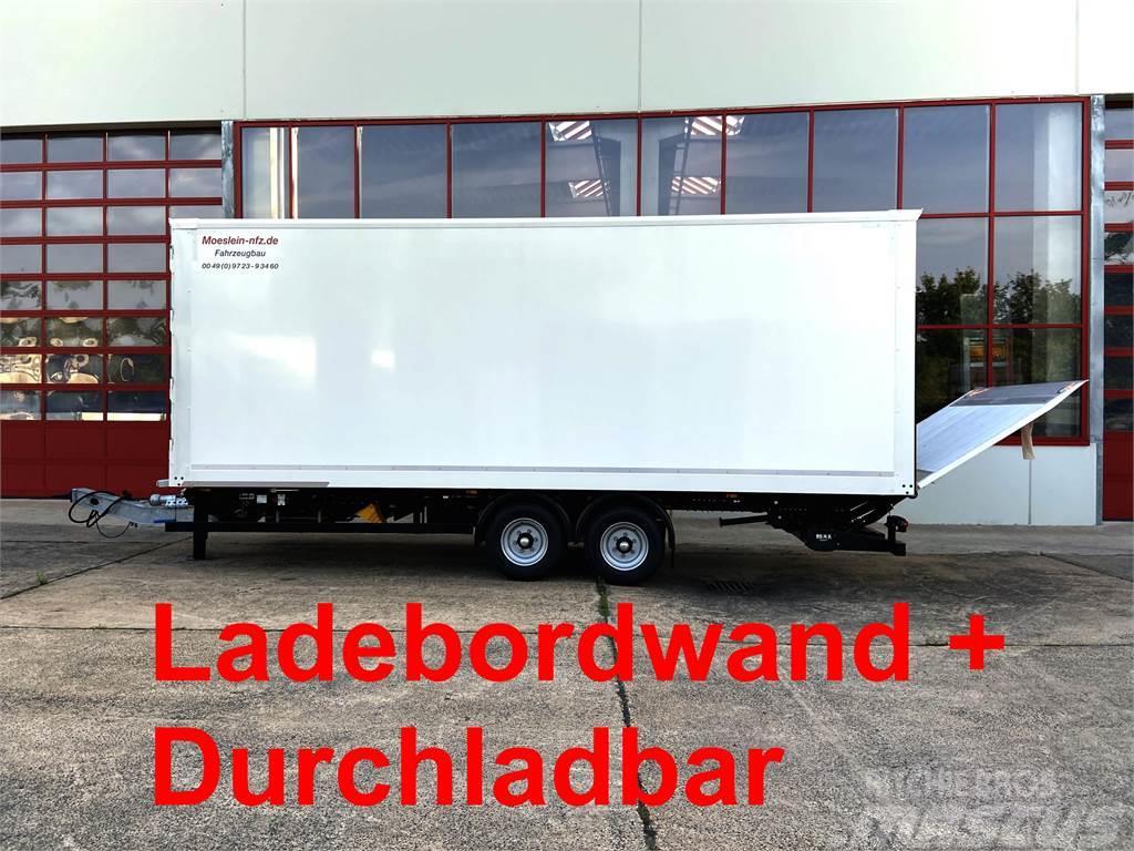 Möslein TKO105 D-L 7 m Tandem Koffer, Ladebordwand 1,5 t  Box body trailers