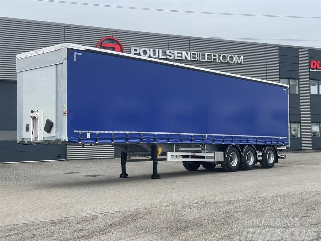 Hangler 3-aks 45-tons gardintrailer truckbeslag Curtainsider semi-trailers