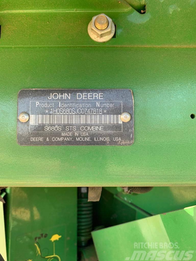 John Deere MIETITREBBIA S 680i Combine harvesters