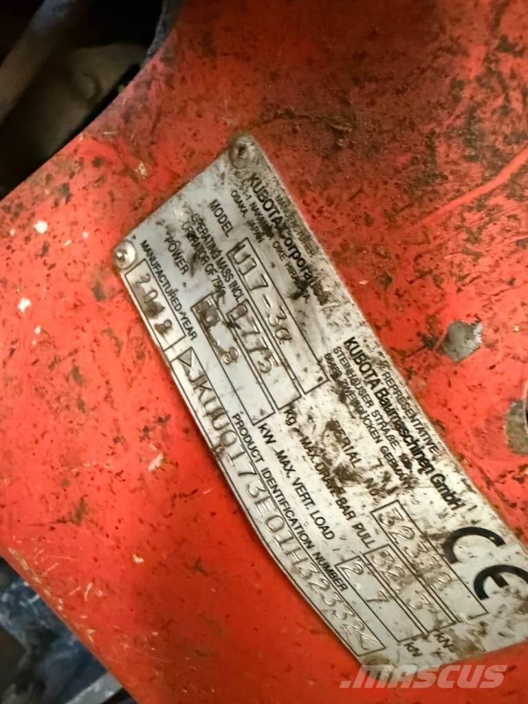Kubota U 17-3 Mini bageri < 7t