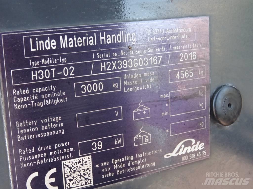 Linde H30T-02 Plinski viljuškari