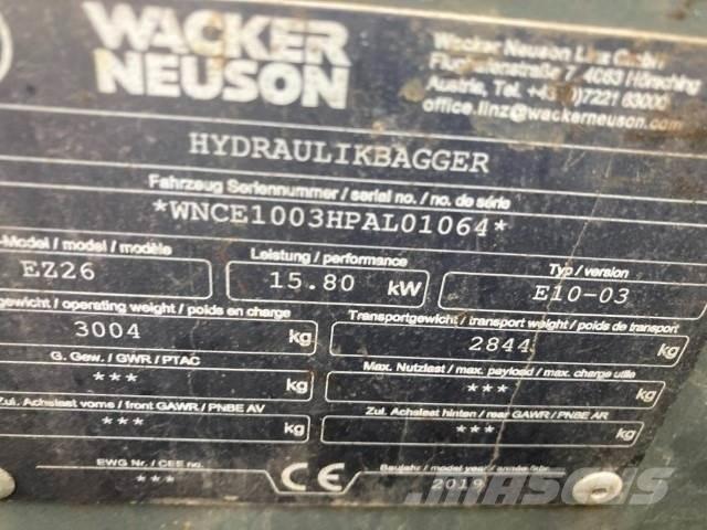 Wacker EZ26 Mini bageri < 7t