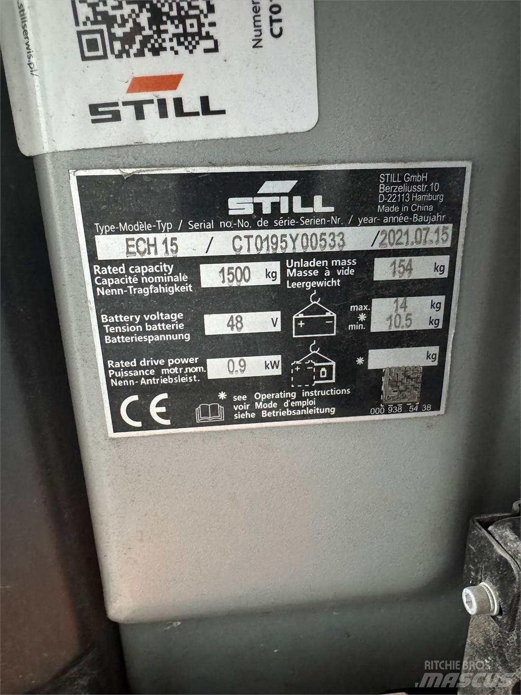 Still ECH 15 Nisko podizni električni viljuškar