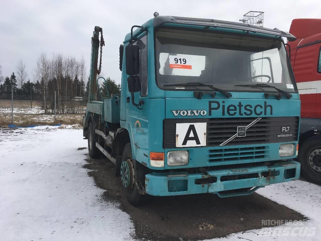 Volvo FL7 Rol kiper kamioni sa kukom za podizanje tereta