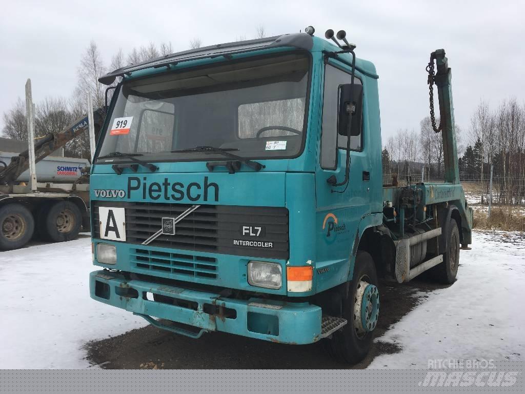 Volvo FL7 Rol kiper kamioni sa kukom za podizanje tereta