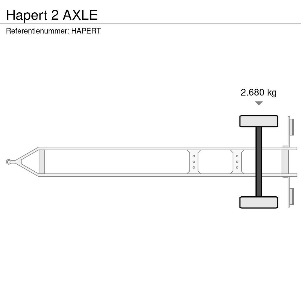 Hapert 2 AXLE Tovarne prikolice sa ciradom