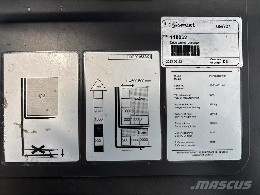 Atlet PDP200 Samopogonski ručni viljuškari