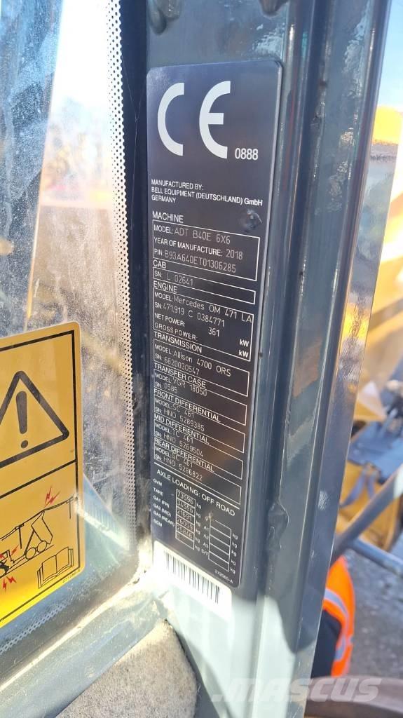 Bell B 40 E Zglobni damperi