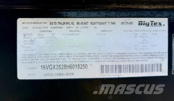 Big Tex 22GN Prikolice platforme/otvoreni sanduk