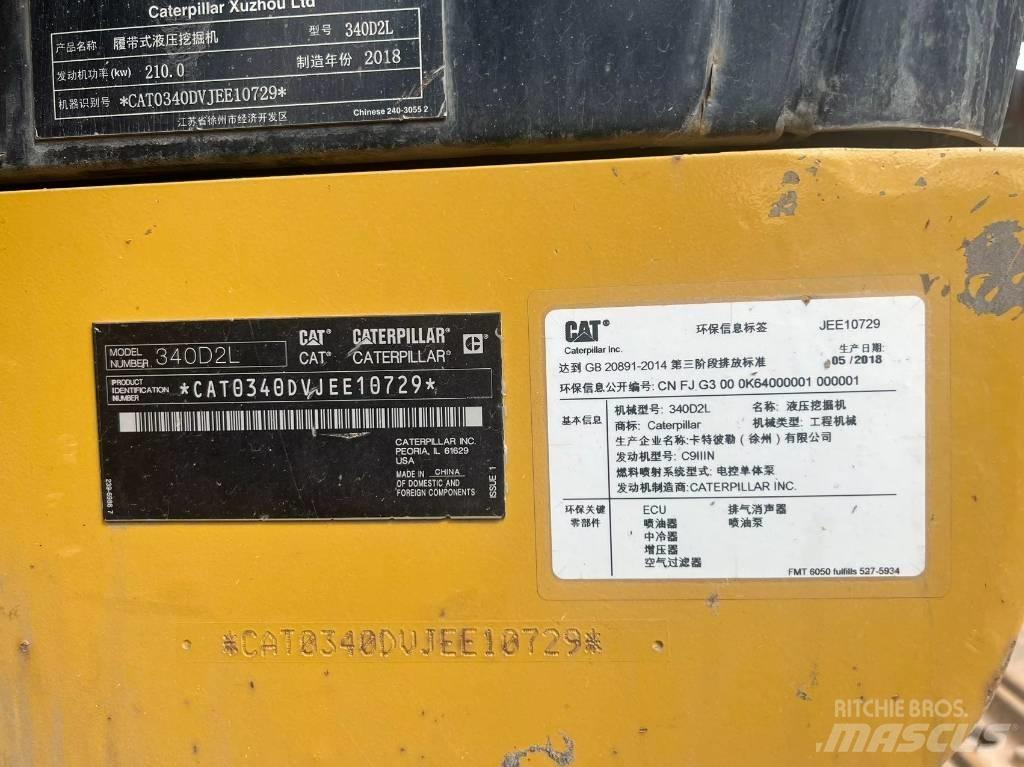 CAT 340D2L Bageri guseničari
