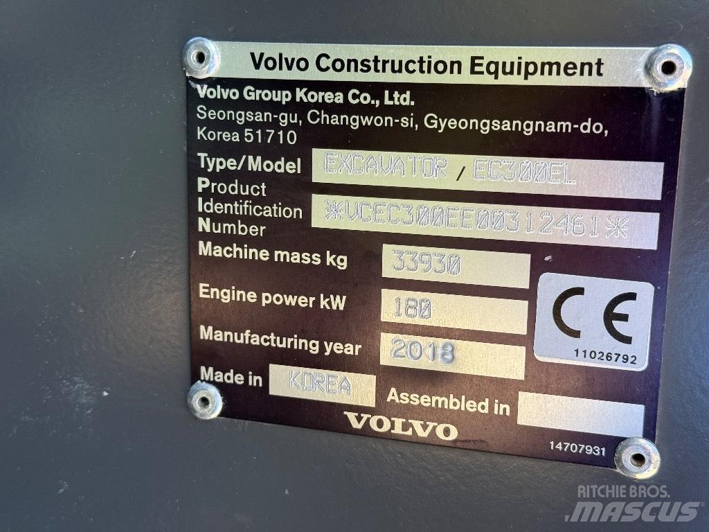 Volvo EC 300 EL Bageri guseničari