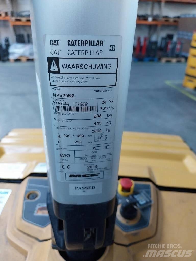 CAT NPV 20 N2 Nisko podizni električni viljuškar sa stajalištom