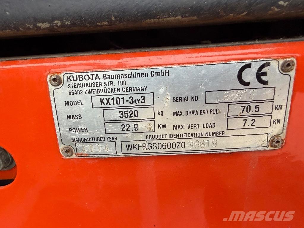 Kubota KX 101-3 A 2 Mini bageri < 7t