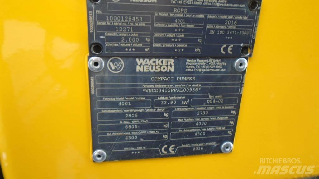 Wacker Neuson 4001 s Damperi za gradilište